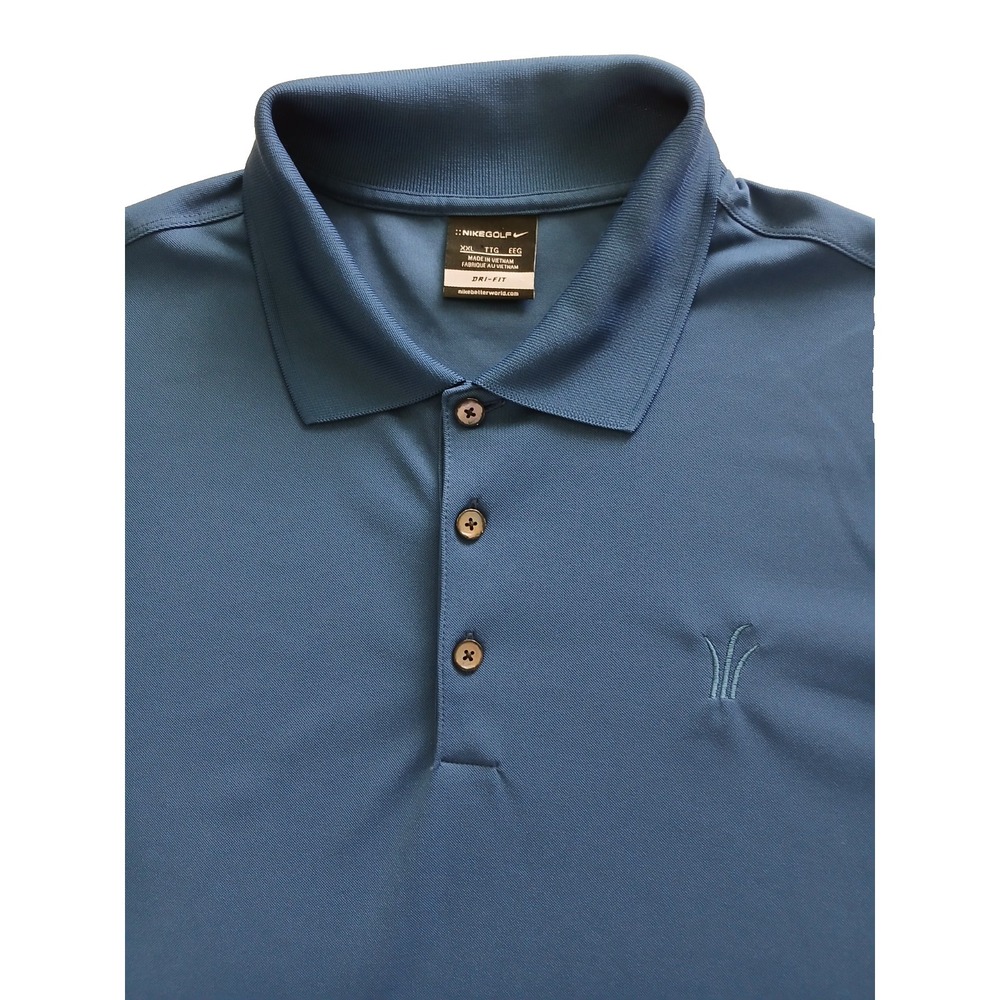 Nike Dri-Fit Golf Polo Blue Men's Size 2XL